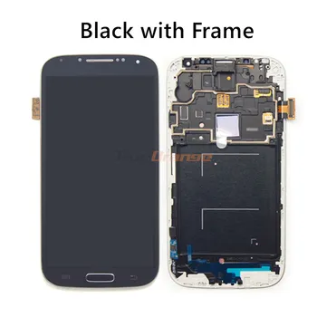 OLED Til 5,0 tommer Samsung i9505 Galaxy S4 i9500 i337 LCD-Display og Touch-Skærm, Digitizer Assembly Med Ramme