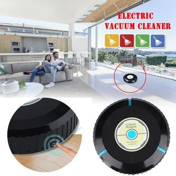 Cleaner Robot Cleaning Home Automatic Mop Dust Cleans Sweeping black