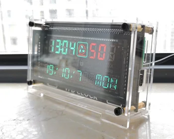 12 / 24-timers High-Præcision VFD ur Elektronisk tid RX8025T VFD display Time / minut / sekund /dag / uge FØRTE Uhr