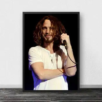 Chris Cornell Plakat Klassisk Rock-Musik, Bandet Stjernede Olie Maleri Kunst Plakater og Print på Lærred Væg Billeder For at Stue Indretning