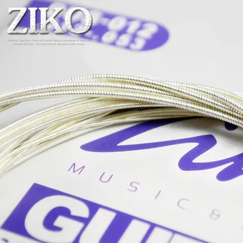 Ziko Akustisk Guitar Strings Sæt 010 011 012 Sølv Plating 6 Strenge Til Akustisk Guitar-Dele Musik Instrumenter