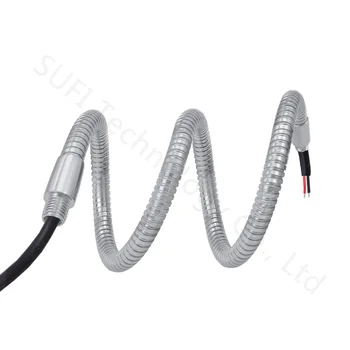 Dia 8mm /10mm /12mm LED svanehals Med Beslag Holderen Fleksibel holder M8 M10 metal slange Bløde rør 20/30/50cm For DIY bordlampe