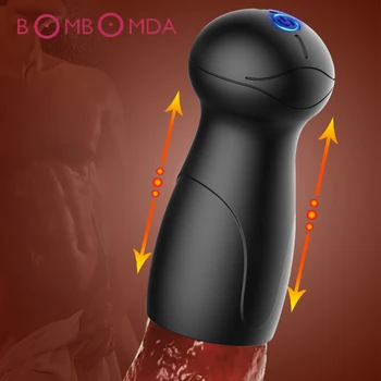 Glans Vibrator Voksen Sex Legetøj til Mænd Penis Træner Blowjobs Mandlige Penis Masturbator Sleeve Ekstraudstyr Forsinkelser Cock-Ringe