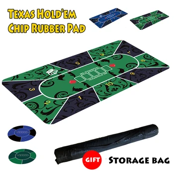 Hold ' em Texas Poker Mat Holdbar Gummi Hjem Gaming Skrivebord Pad Dug med Blomster Mønster brætspil Mat Poker Tilbehør