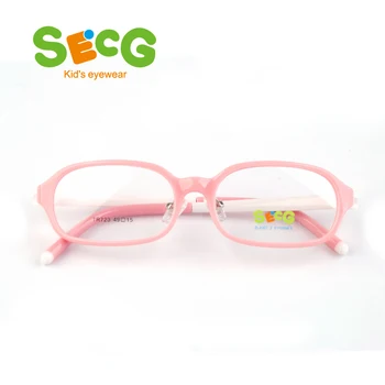 SECG Fleksibel Fjeder Hængsel Børn Frame Optisk Nærsynethed, Langsynethed Briller Klar Ramme Børn næseklemme Lunettes Oculos Briller