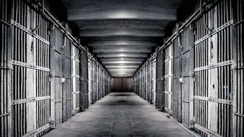 Fængsel fængsel Lys Gangen baggrund af Høj kvalitet Computeren udskrivning af væggen baggrund