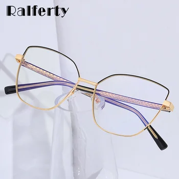 Ralferty Kvinders Briller Anti Blå Computer Briller Retro Cat Eye Ramme For Nærsynethed Recept Briller Briller oculos