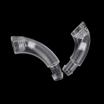 1STK 15/17mm Gennemsigtig Albue Slange Stik Earmold Krog Støtte Earmould PVC Materiale Ear Model Krog-jeg For at Høre