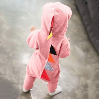 2019 Forår Og Efterår Baby Drenge Romper Onesies Tegnefilm Dinosaur Stil Tøj Spædbarn Dreng Baby Tøj