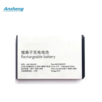 Ansheng Høj Kvalitet 1530mAh AB1530BWM AB1530AWM batteri til Philips X620 X830 X806 X809 Mobiltelefon