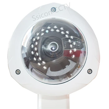 5MP Overvågning IP Kamera Udendørs ONVIF Vandtæt 180 Graders Fisheye-Linse, IR Night Vision Dome Sikkerhed CCTV Kamera, POE