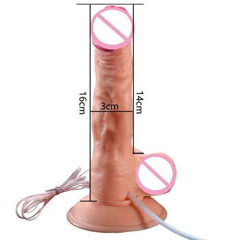 Voksen-produkter Sædafgang Dildo vibrator Spray Vand Kunstig Pik Penis Dildo med sugekop til Kvinder, sexlegetøj