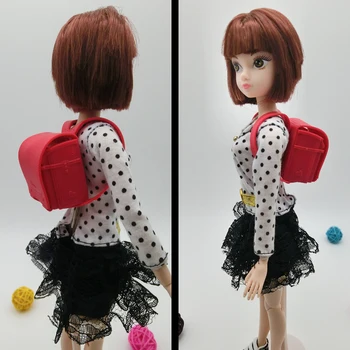 Miniature 1:6 Dukker Pose Skoletaske Til Barbie Dukke Ransel Packsack For blythe Dukke 1/6 Taske Dukke Tilbehør Pædagogisk Legetøj