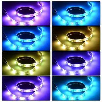 LED Lys Strips Farve Skiftende TV LED-Baggrundsbelysning 5V RGB-20-Tommer Lys Stribe med Fjernbetjeningen Home Decor