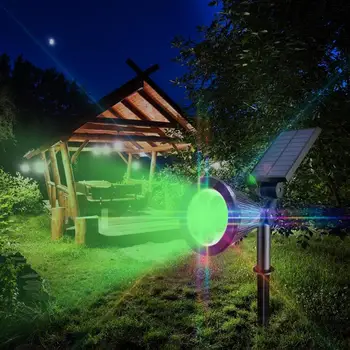 7 LED Solar Græsplæne Lampe Spotlight Vandtæt Lys Kontrol Indsætte Gulvtæppe Have Lys Udendørs Justerbar Have Liggende Lampe