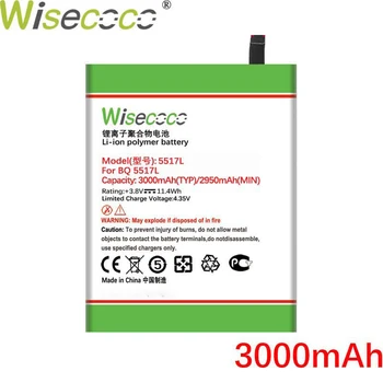WISECOCO 3000mAh BQ-5517L Batteri Til BQ BQS 5517L Mobiltelefon På Lager Seneste Produktion af Høj Kvalitet Batteri+Tracking Nummer
