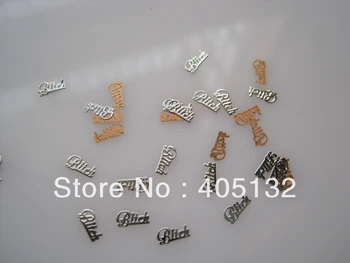 Ca. 1000pcs/bag Metal Sølv Tæve Design Ikke-klæbende Metal Stykker Nail Art Dekoration MS-207-1