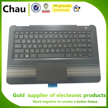 Chau Nye Til HP Pavilion 14-AL serie store bogstaver Håndfladestøtten Dække Tastatur og Touchpad 856187-001 uden Baggrundsbelyst