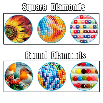 DIY Cross Stitch Gigantisk Diamant Maleri Dyr Fuld Square/Runde Bor Diamant Broderi Elefant Mosaik Dekoration