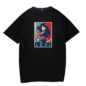 Angreb på titan T-shirt Mænd Unisex Fashion Afslappet Korte Ærmer Toppe Tee Japansk Anime-T-Shirt Kvinder Tegnefilm Harajuku Tshirt