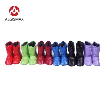 AEGISMAX sovepose tilbehør duck ned tøfler camping bløde sokker ned sko unisex indendørs / varm travel
