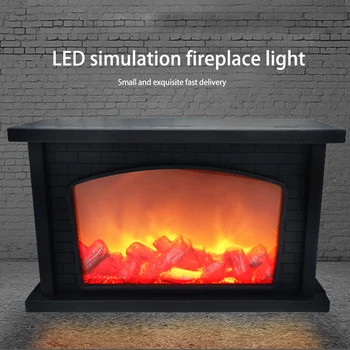 LED Ild Lanterner Simulering Pejs LED Simulere Flammen Effekt Lys USB-Eller batteridrevet Lampe Til stuen Indretning