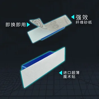 U-STJERNET UA-91597A Velcro Polering Blok med Sandpapir,Militære Gundam Model Værktøj