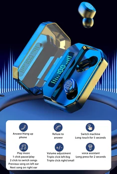 TWS Bluetooth-5.0 Hovedtelefoner Trådløse Touch Kontrol Hovedtelefon 9D Stereo Sport Earbuds Gameing Headsets Kører Auriculare