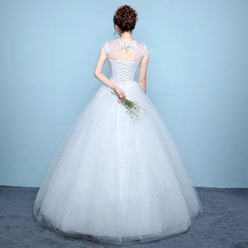 XXN-059#Bolden Kjole snøre Bride ' s wedding dress 2019 nye gulvlang bryllup Kjoler kvinder mode engros billige Brugerdefineret Kina