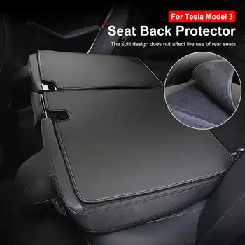Bagsædet Beskyttelse Pad Lugtfri Komfortabel Beskyttelse Pad med Split-Design autostol Dekoration Pude til Tesla Model 3