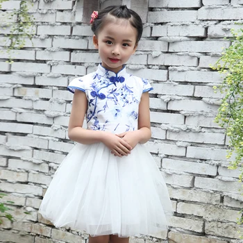 Prinsesse Kjole Til Kid Piger Blomster Kids Sommer Kjole Mesh Piger Dress 6 8 12 År Børn Tøj Kinesisk Stil Tøj Til Pige
