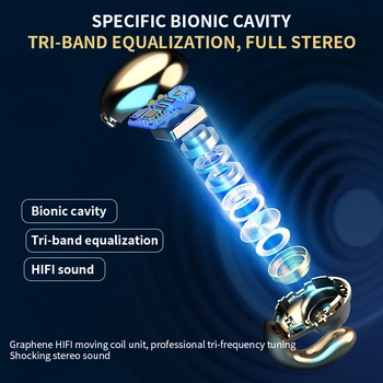 Bone Conduction Øretelefon S19 Trådløse Bluetooth-5.0 Sport Stereo-Ear Hook-Headset Med Mikrofon til iPhone Xiaomi