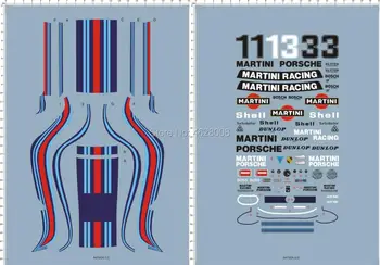 1/12 935 martini-Sport racing car panel Markeringer Model Kit Water Slide Decal