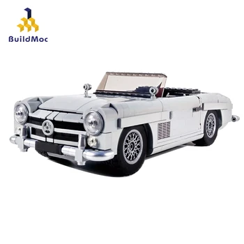 BuildMoc Technicle 10262 37263 300SL Hypercar Roadster Model Kit byggesten Kompatibel Lepining RC Bil Mursten