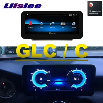 Liislee Car Multimedia Afspiller CarPlay NAVI Til Mercedes Benz MB C GLC Klasse W205~2019 Klasse Bil Radio NTG 4G GPS-Navigation