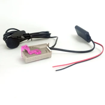 Biurlink 300CM RNS-E Navigation Plus Stereo Bluetooth Audio-Input Mikrofon Håndfri Kit til Audi RNS-E Styreenhed 32Pin Socket