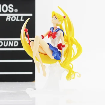 16CM Sailor Moon Anime Tsukino Usagi PVC-Action Figur Vinger Kage Dekoration Samling Model Legetøj Dukke Piger Gaver