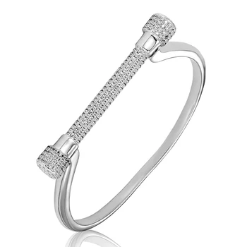Zlxgirl smykker brand micro bane indstilling Bar armbånd smykker til Kvinder bryllup armbånd & halskæde brude jewellry gratis poser