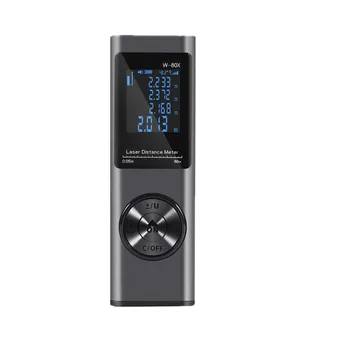 LS-XS Laser Distance Meter Digital Laser Afstandsmåler Knap Bult-Genopladeligt Batteri Vandtæt Fallproof 40/60/80m