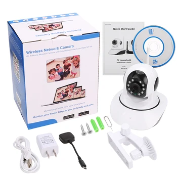 Temperatur luftfugtighed sensor Wireless 1080p 720p HD IP-Kamera WiFi-Dome-IR Night P2P Baby Monitor Audio Tale SD CCTV Onvif
