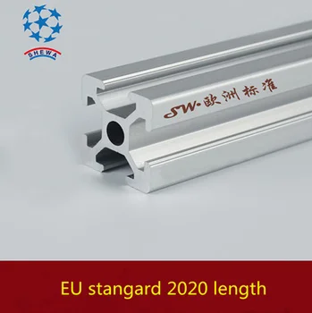 4stk/masse 2020 Aluminium Profil 2020 Ekstrudering Europæiske Standard Anodiseret Lineær Jernbane Aluminium Profil 2020 CNC-3D-Printer Dele