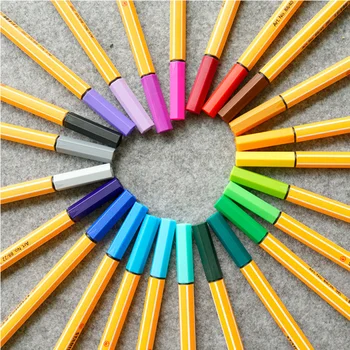 5pcs Stabilo 88 Farvede Fibre Penne Tegning Pen Skole Papirvarer og kontorartikler Farvet Art Markør Pen 0.4 Fineliner Gel Penne