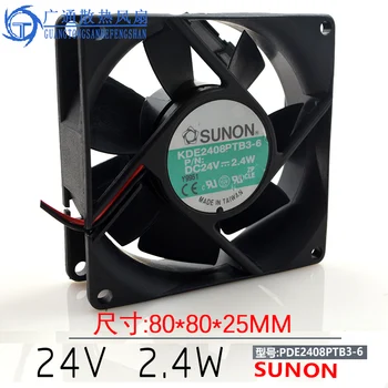 SUNON KDE2408PTB3-6 80mm 8cm DC 24V 2.4 W 80x80x25mm-server inverter aksial ventilatorer