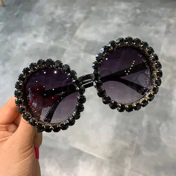 Mode Luksus Runde Solbriller Kvinder Vintage Overdimensioneret Sløjfe Sol Briller Mænd Brand Designer Briller Oculos de sol UV400