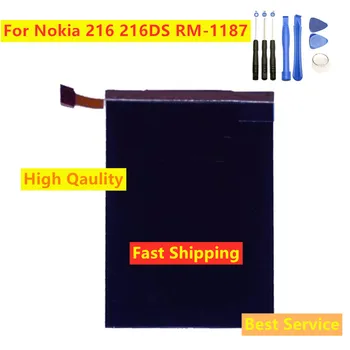 Indre LCD-Skærm Panel Linse Til Nokia 216 216DS RM-1187 RM1187 LCD Skærm Skærm LCD skærm Udskiftning