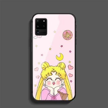 Sailor Moon Anime Telefon Hærdet Glas Cover Til Samsung Galaxy Note S 7 8 9 10 10E 20 Plus Lite Uitra Kofanger Maleri