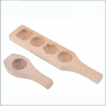 Moon Cake Forme Træ-Wienerbrød Skimmel Bagning Værktøj til at Gøre Mung Bønne Kage Is Hud Fondant Kage Forme Chokolade Skimmel Kage Decors