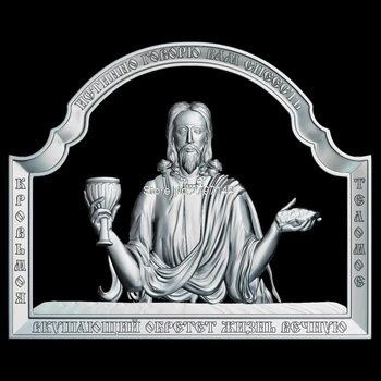 Høj kvalitet Ny 3D-model for cnc Kristus Pantocrator 3D udskåret figur skulptur inde i STL fil Religion 