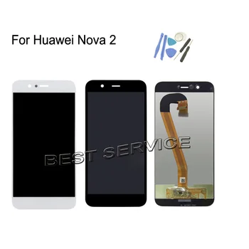 For Huawei nova 2 PIC-AL00 PIC-TL00 LCD-Skærm Touch Skærm skærmens Glas digitizer Assembly +Værktøjer sort hvid