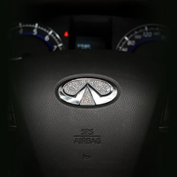 Tilbehør til bilen for Volkswagen, Audi, Volvo Lexus Honda Hyundai Mazda Toyota rattet logo diamant dekoration klistermærker
